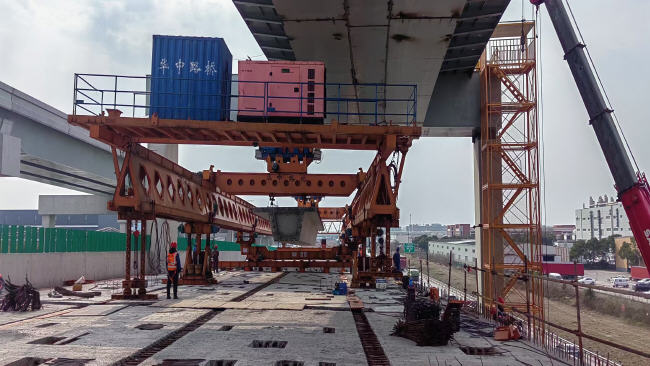 上海G1503公路枢纽1标装配式施工